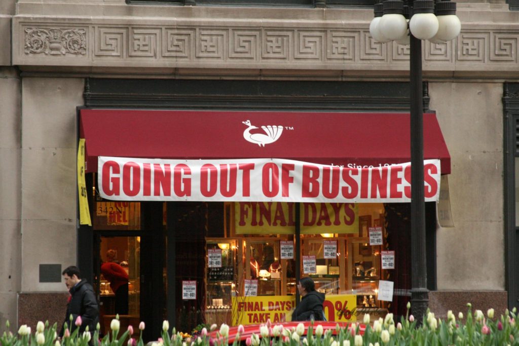 Did market. Going out of Business. Go out of Business.