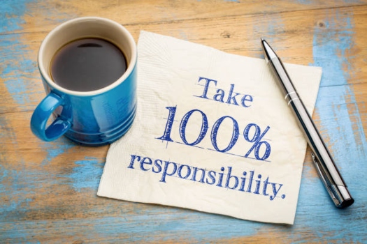 Being Accountable, take 100% accountability